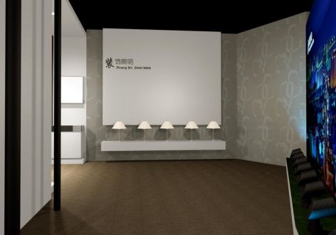 华艺灯具展厅2000平米现代风格装修案例
