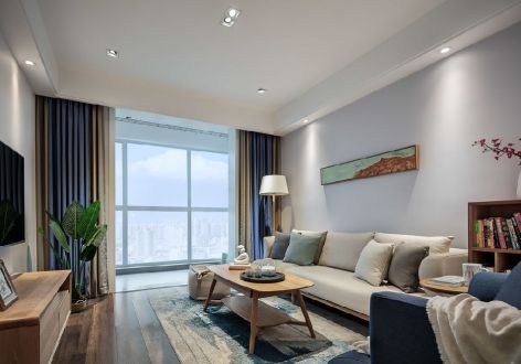 六铺炕80平二居室现代简约风格装修案例