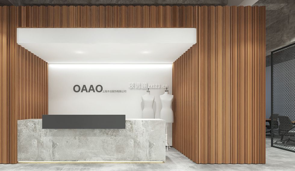 工作室形象墙 工作室服装店装修