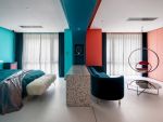 金桥国际80㎡一室一厅简约风格装修案例