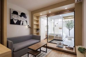 [北京双博装饰]客厅厨房餐厅卧室卫生间，超实用的公寓设计