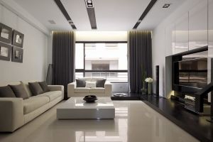 [西安千筑装饰]客厅收纳沙发区空间怎么利用？