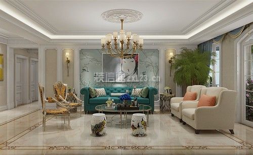 美式风格客厅装修图 美式风格客厅沙发