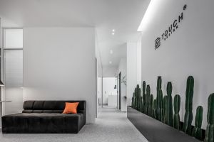 [580装饰]合肥办公室 写字楼装修，纯白极简绿植蔓延，思维绽放空间