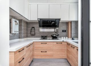 70平米简欧风格厨房橱柜装修效果图