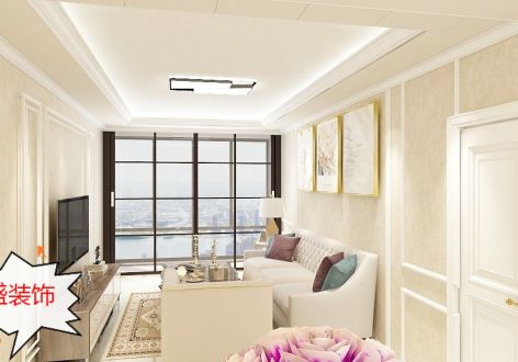碧桂园钻石湾115㎡三居室欧式风格装修案例