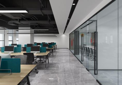 500平米现代风格办公室装修案例