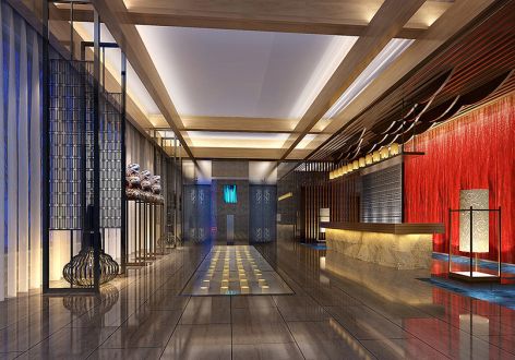 北京酒店奢华风格5000平米装修案例