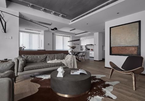 海星未来城99平米现代简约三居室装修案例