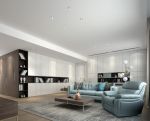 中国玺148平方米三居室现代风格装修案例