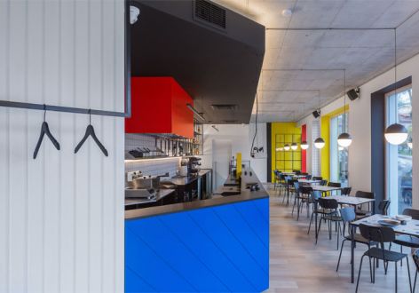 咖啡店现代风格200平米装修案例