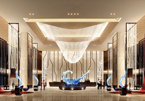 北京酒店6500平米新中式风格装修案例