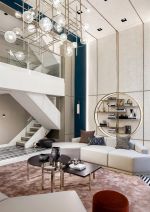 2022复式楼客厅沙发装修设计效果图
