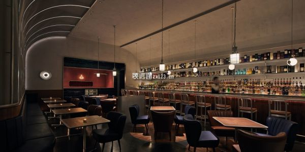 酒吧餐厅工业风格350㎡设计方案