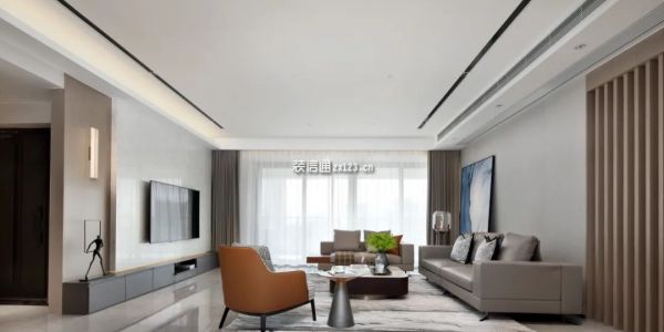 地杰国际城三期107平米现代雅致风格三居室装修案例