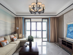 瀚锦苑新中式风格126平米三居室装修案例