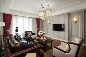 [上海华秝装饰]客厅电视背景墙装修设计，简单大方！