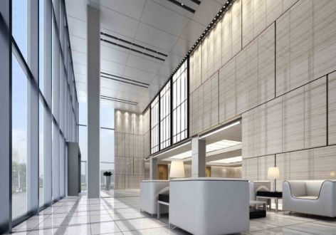 办公楼现代风格2400平米装修案例