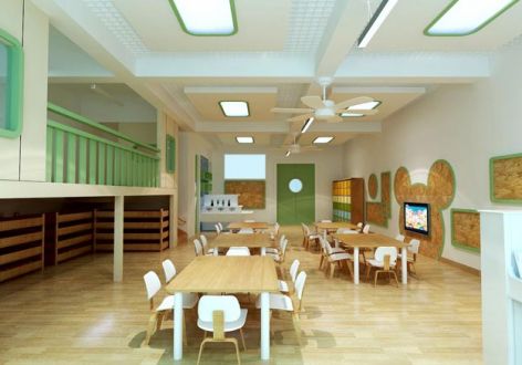 幼儿园420平现代风格装修案例