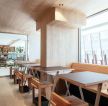 咖啡厅店面实木吊顶装修设计效果图