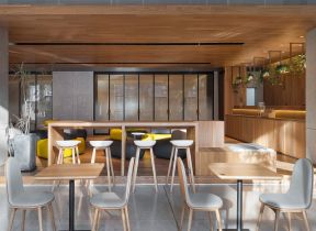 现代风格咖啡厅效果图 现代咖啡馆设计
