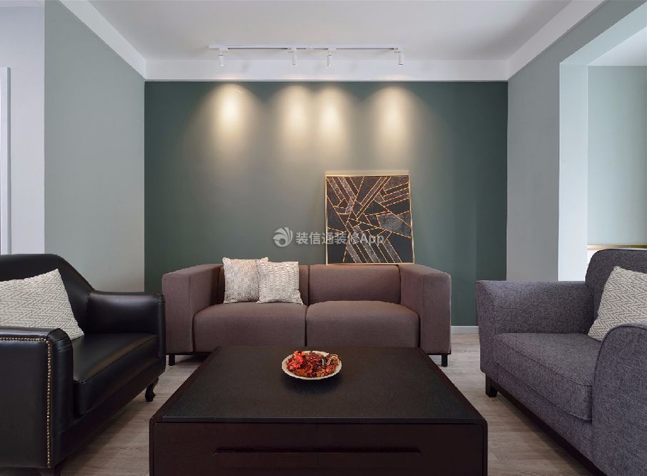88平现代两室客厅沙发装修效果图片