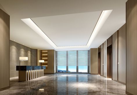 央企办公室新中式风格15000平米装修案例