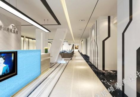 上海办公空间870平米现代风格装修案例