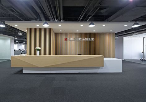 建筑设计公司600㎡办公室现代风格装修案例