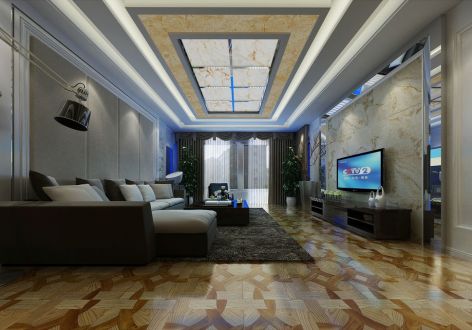 帝景传说150平米现代风格四居室装修案例图