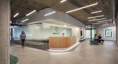 写字楼800平方米大型办公室现代风格装修案例