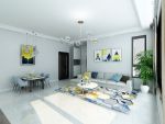 深房传麒尚林2期简约风格92平米二居室装修设计案例