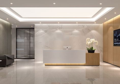 600平米现代简约金融公司办公室装修设计案例