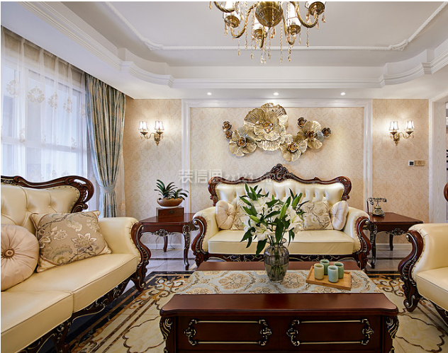 深圳特发天鹅湖畔欧式风格138平米装修效果图案例_深圳海文装饰装修