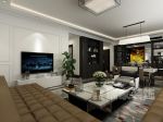 逸翠湾小区104平米二居室美式极简风格装修案例