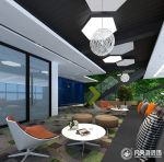 广州办公空间2200平米混搭风格装修案例