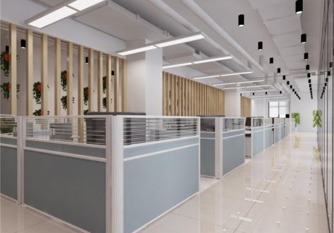 广州办公空间650平米现代风格装修案例