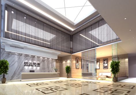 广州办公空间890平米现代风格装修案例