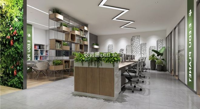 福瑞生鲜办公室400㎡现代简约风格装修案例