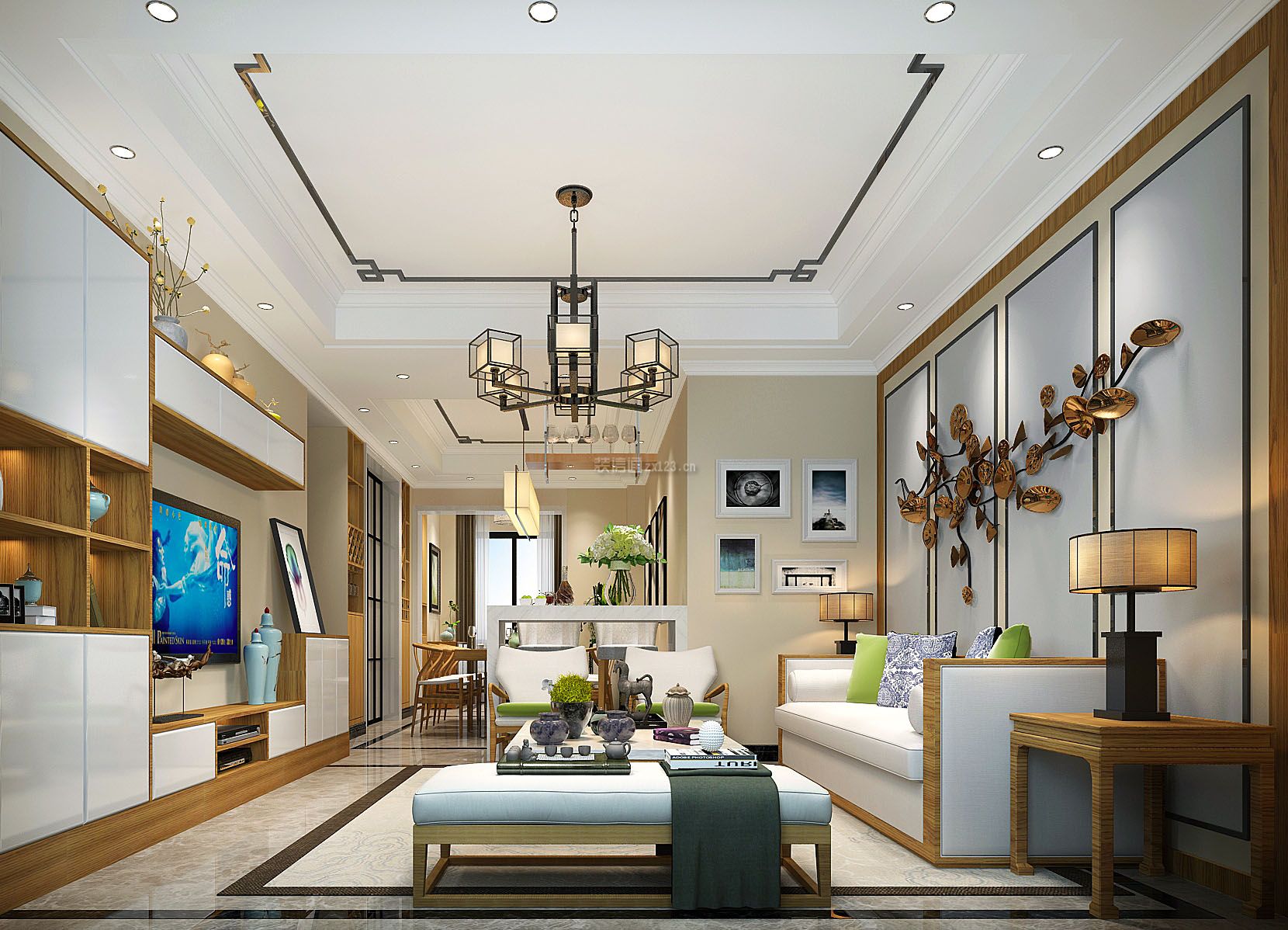客厅吊顶案例欣赏 客厅吊顶图片装修效果图