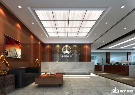 中铁港航局办公室890平米装修案例