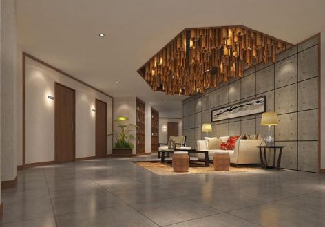 800平米中式风格精品酒店装修案例