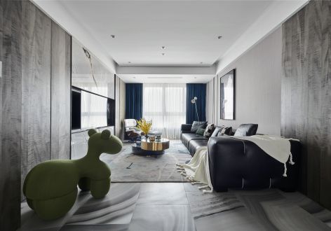 蓝光长岛国际社区轻奢风格143平米四室两厅装修案例
