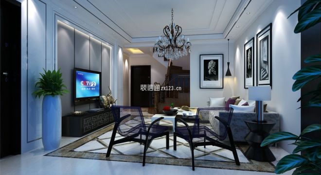 清镇锦绣南湾现代风格250平米四居室装修案例