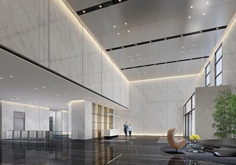 800平米现代办公楼研发部装修设计案例