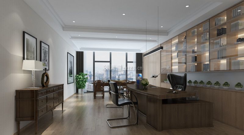 深圳办公室现代风格440平米装修效果图案例