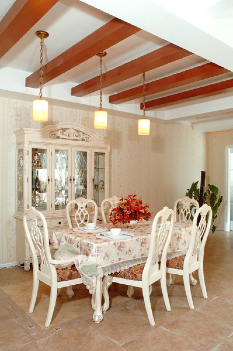 融创香璟台139平米法式田园风格四居室装修案例