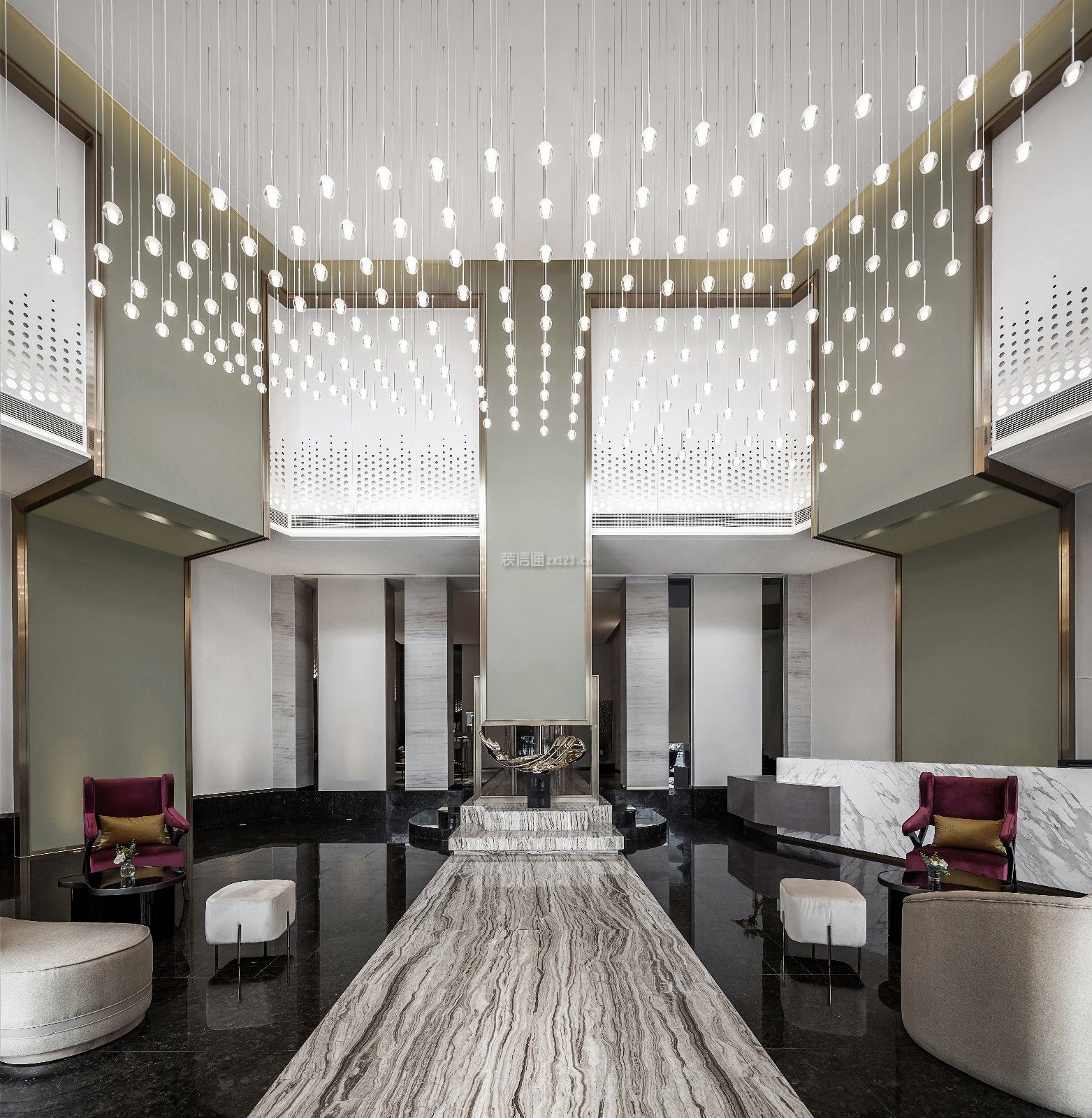 深圳水晶酒店现代风格4600平米装修效果图案例_深圳华艺同创装饰装修