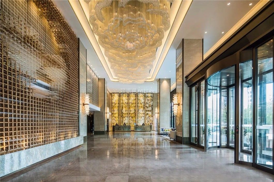 酒店大堂吊顶效果图 酒店大堂吊顶设计