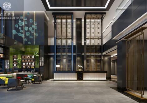 国际酒店现代风格9500平米装修案例